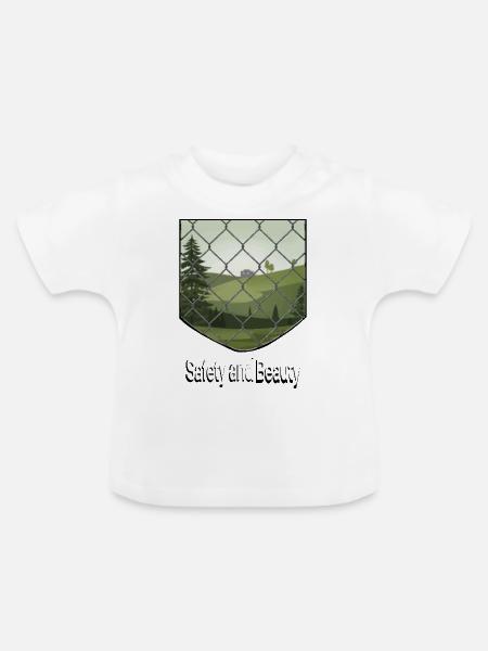 SCHÜTZEN SIE DEN WALD - Baby Bio-T-Shirt mit Rundhals - Weiß