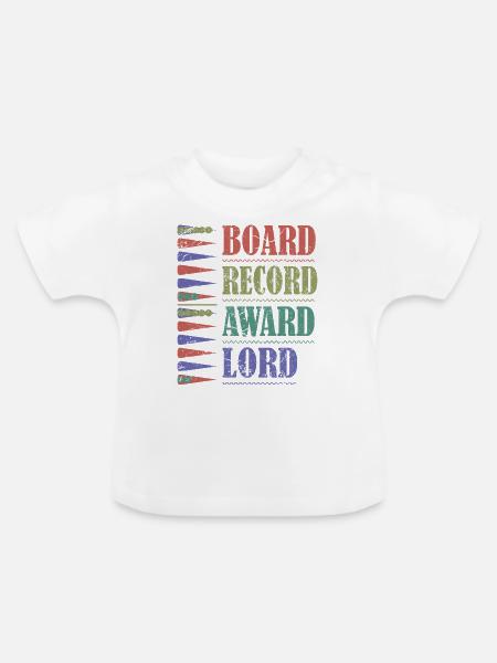 Backgammon Spiel - Baby Bio-T-Shirt mit Rundhals - Weiß