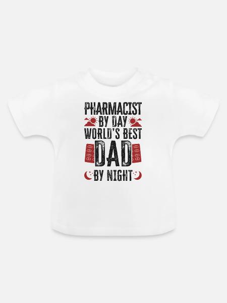 Pharmacy Tech Technician - Baby Bio-T-Shirt mit Rundhals - Weiß