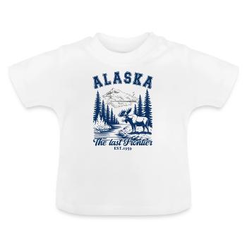Alaska die letzte Grenze - Baby Bio-T-Shirt mit Rundhals - Weiß - Vorne