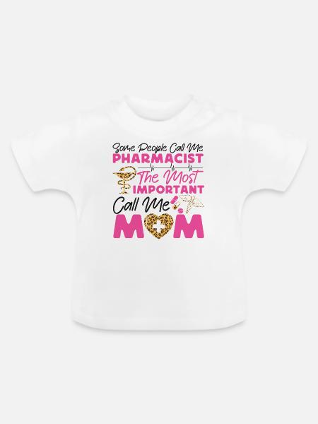 Pharmacy Tech Technician - Baby Bio-T-Shirt mit Rundhals - Weiß