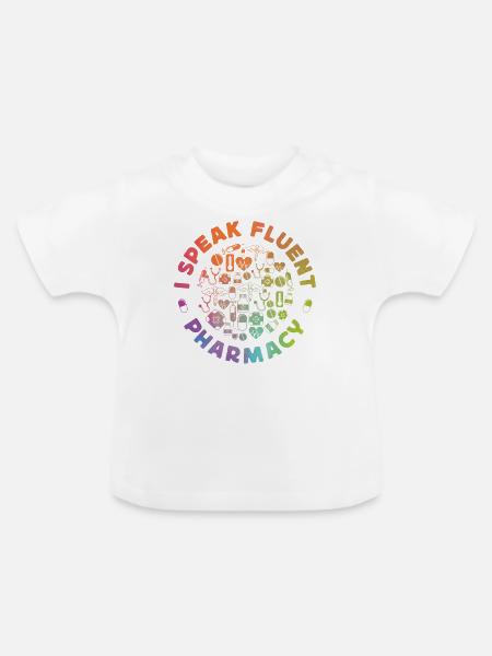Pharmacy Tech Technician - Baby Bio-T-Shirt mit Rundhals - Weiß