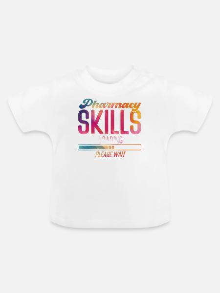 Pharmacy Tech Technician - Baby Bio-T-Shirt mit Rundhals - Weiß