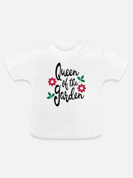 Gärtnerin - Baby Bio-T-Shirt mit Rundhals - Weiß