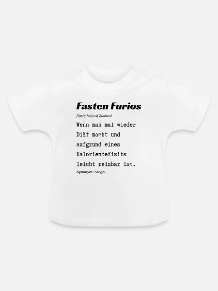 Fasten Furios - Baby Bio-T-Shirt mit Rundhals - Weiß