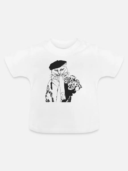 HERR STEHLEN SIE IHR MÄDCHEN - Baby Bio-T-Shirt mit Rundhals - Weiß