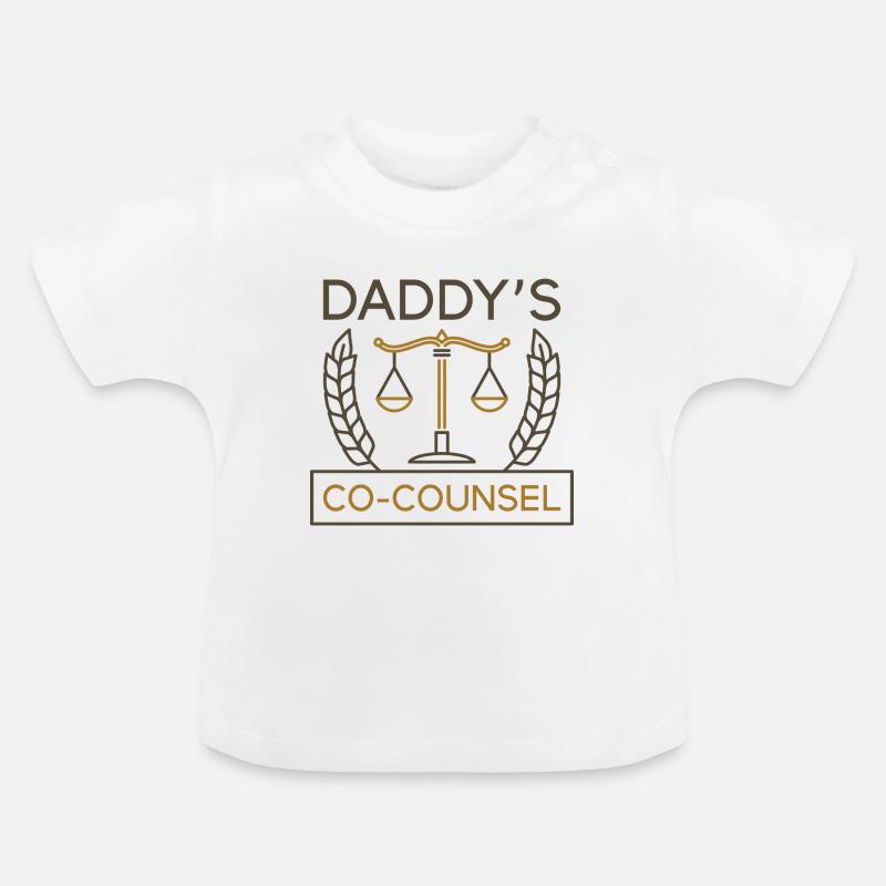 Coconseil de papa - T-shirt bio col rond Bébé - blanc