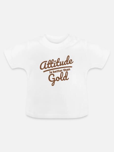 Einstellung - Baby Bio-T-Shirt mit Rundhals - Weiß