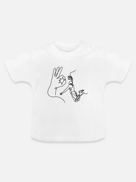 Slam dunk - Baby Bio-T-Shirt mit Rundhals - Weiß