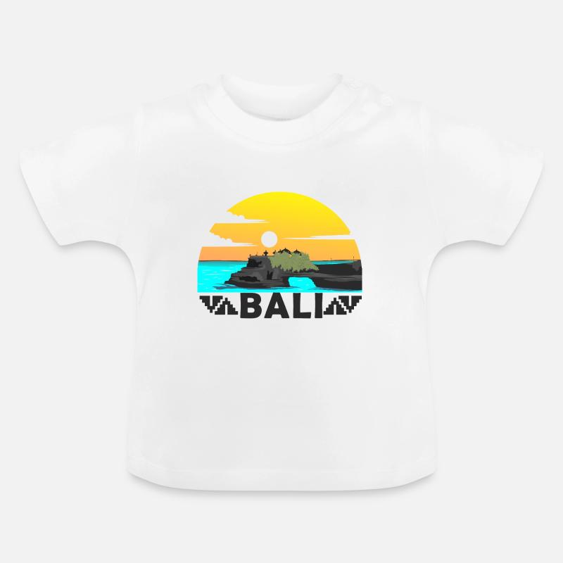 Bali - T-shirt bio col rond Bébé - blanc