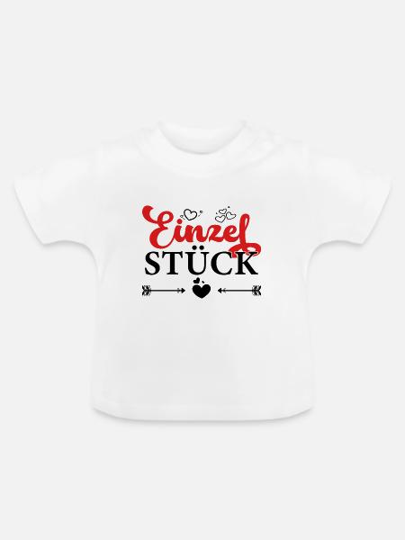 Einzelstück - Baby Bio-T-Shirt mit Rundhals - Weiß