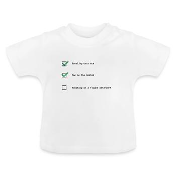 Baby list - Baby Organic T-Shirt with Round Neck - white - Front