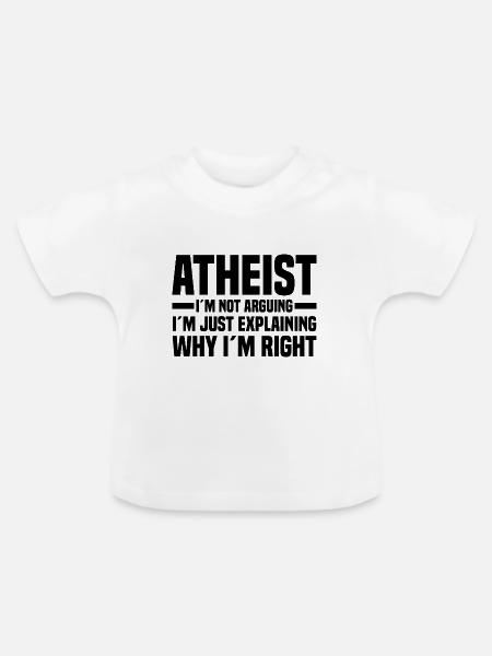 Atheismus - Baby Bio-T-Shirt mit Rundhals - Weiß