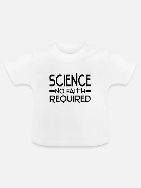 Atheismus - Baby Bio-T-Shirt mit Rundhals - Weiß