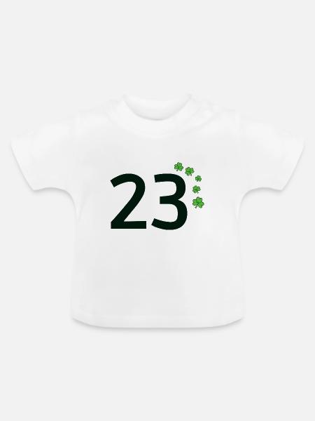 23 - Baby Bio-T-Shirt mit Rundhals - Weiß