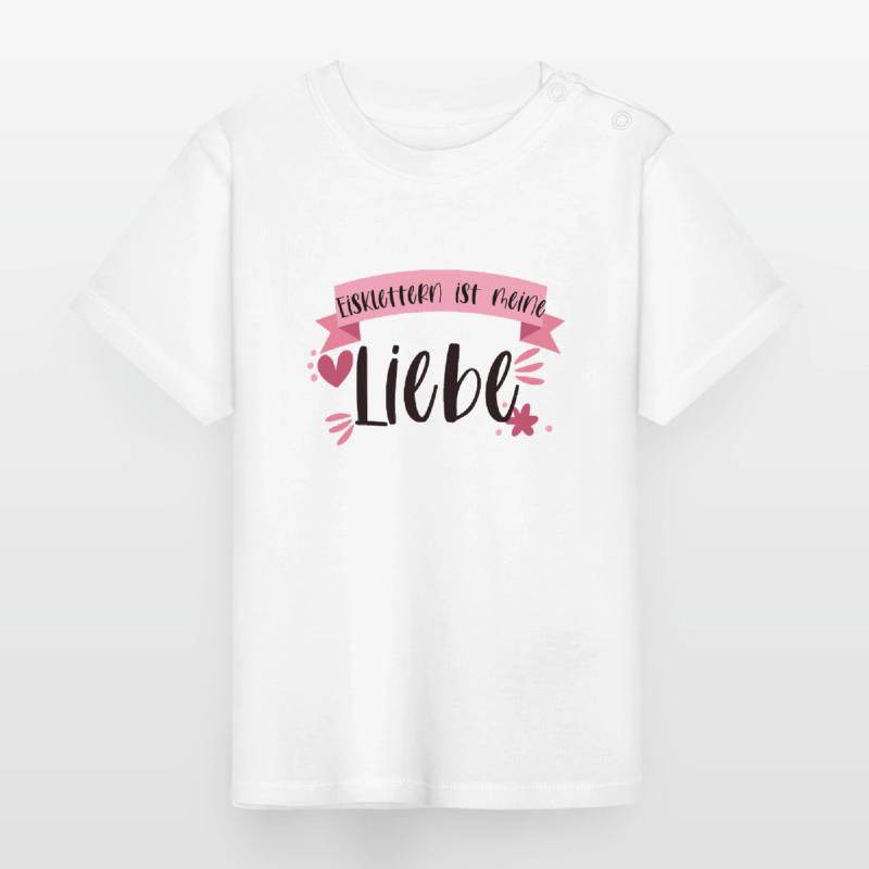 Eisklettern Klettern Eispickel Winter Eis Geschenk Baby Bio-T-Shirt mit Rundhals