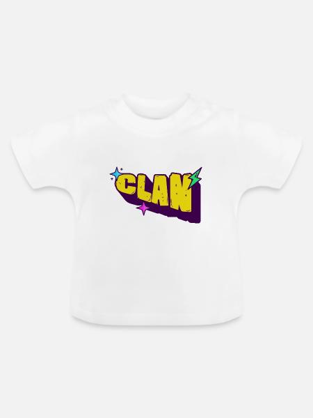 Clan - Baby Bio-T-Shirt mit Rundhals - Weiß