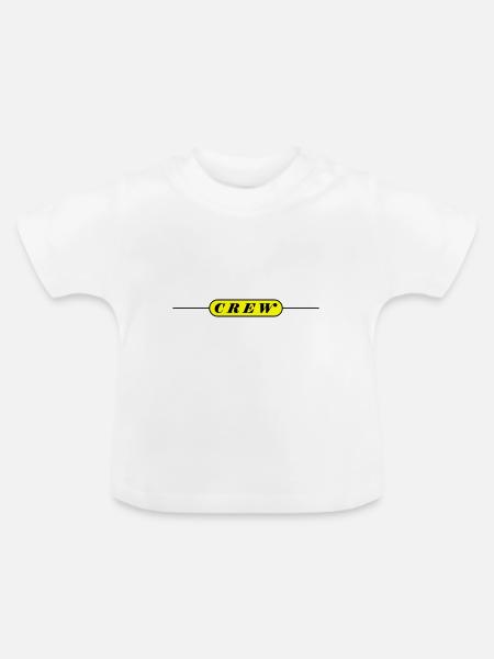 Crew Linie - Baby Bio-T-Shirt mit Rundhals - Weiß