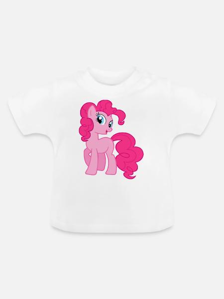 Funny Pony - Baby Bio-T-Shirt mit Rundhals - Weiß