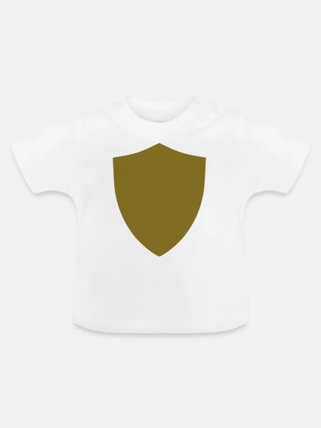 Wappen - Baby Bio-T-Shirt mit Rundhals - Weiß