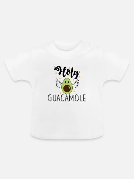 Holy Guacamole - Baby Bio-T-Shirt mit Rundhals - Weiß