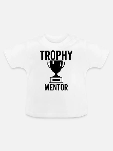 Trophäen-Mentor - Baby Bio-T-Shirt mit Rundhals - Weiß