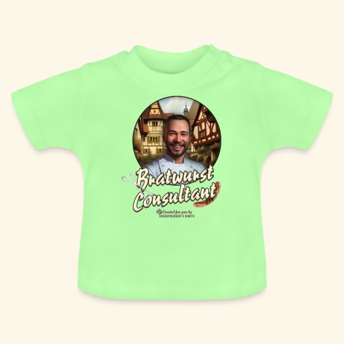 Grill T-Shirt Design Bratwurst Consultant - Baby Bio-T-Shirt mit Rundhals