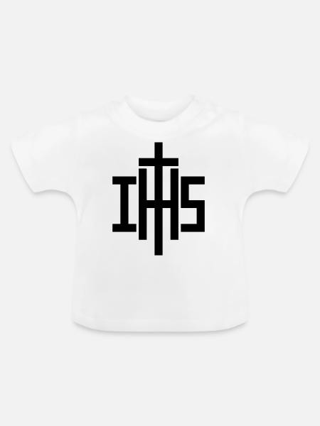 IHS - Baby Bio-T-Shirt mit Rundhals - Weiß