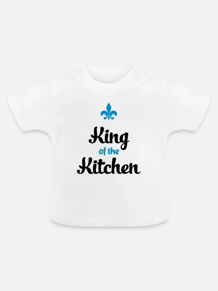 Kochen - Baby Bio-T-Shirt mit Rundhals - Weiß