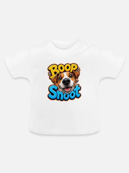Jack Russell Terrier - Baby Bio-T-Shirt mit Rundhals - Weiß