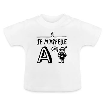 ALEC - T-shirt bio col rond Bébé - blanc - Devant