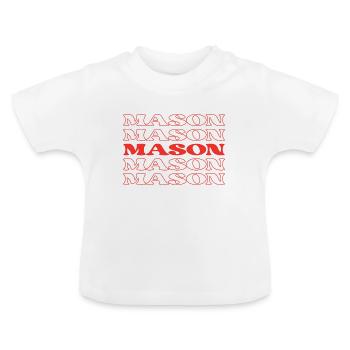 Freimaurer Lustige Wertschätzung Zitate - Baby Bio-T-Shirt mit Rundhals - Weiß - Vorne