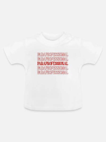 Paraprofessioneller Lehrerassistent Lehrerassistent - Baby Bio-T-Shirt mit Rundhals - Weiß