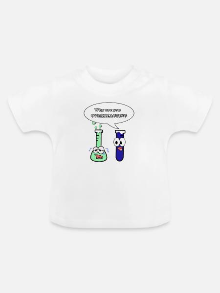 Overreacing - Chemistry - Baby Bio-T-Shirt mit Rundhals - Weiß