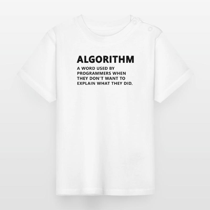 Définition de l’algorithme du programmeur T-shirt bio col rond Bébé