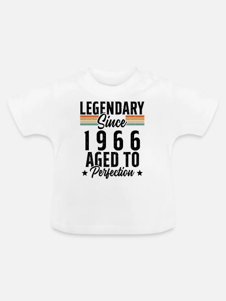 Legendär seit 1966 - Baby Bio-T-Shirt mit Rundhals - Weiß