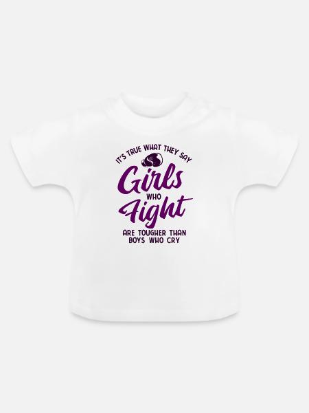Boxsport Boxing - Baby Bio-T-Shirt mit Rundhals - Weiß