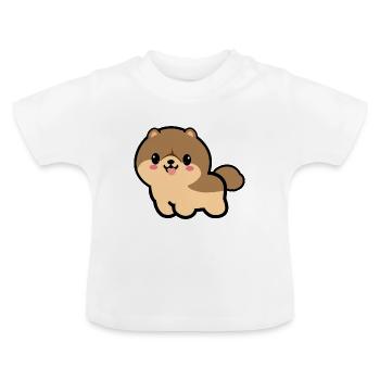 Chopper le chien - T-shirt bio col rond Bébé - blanc - Devant