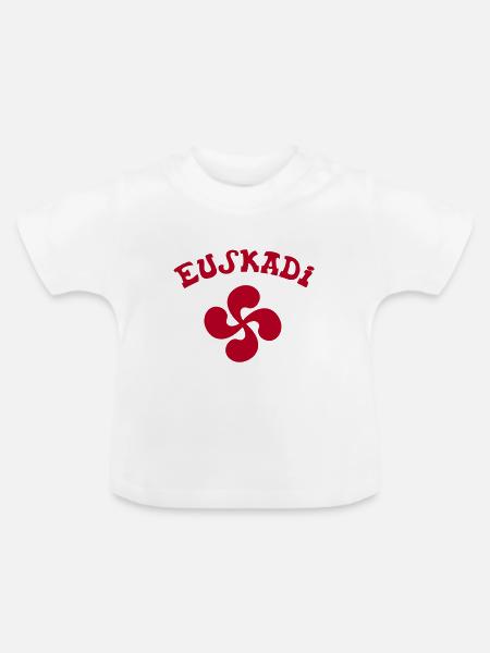 Baskische Quer schwarz Vektor - Baby Bio-T-Shirt mit Rundhals - 