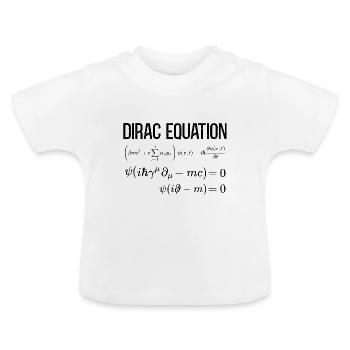Dirac Equation Mathematisch-relativistische - Baby Bio-T-Shirt mit Rundhals - Weiß - Vorne