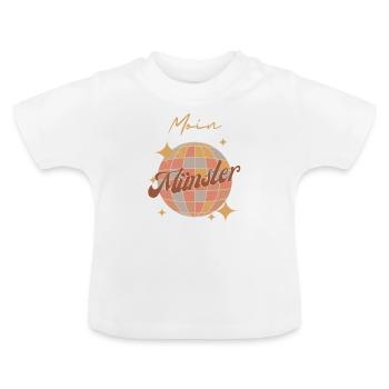 Moin Münster - T-shirt bio col rond Bébé - blanc - Devant