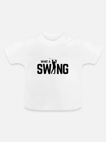Golfplatz zum Golfen Golf - Baby Bio-T-Shirt mit Rundhals - Weiß