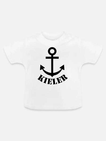 kieler - Baby Bio-T-Shirt mit Rundhals - Weiß