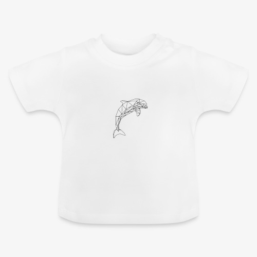 dauphin design géométrique - T-shirt bio col rond Bébé