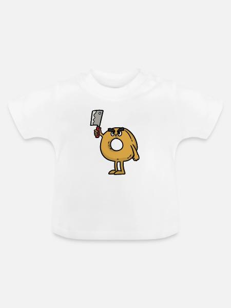 Cereal Killer - Baby Bio-T-Shirt mit Rundhals - Weiß
