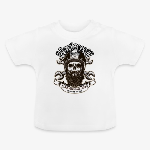 Harleysti Italia - Höga pipor räddar liv - Ekologisk T-shirt med rund hals baby