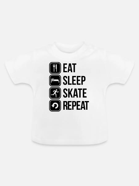 skate - Baby Bio-T-Shirt mit Rundhals - Weiß