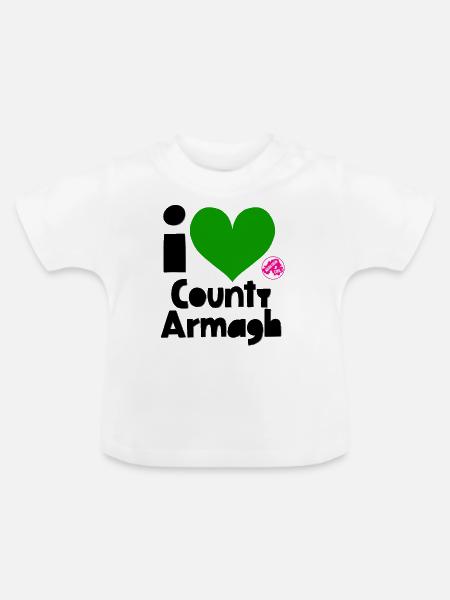 Grafschaft Armagh - Baby Bio-T-Shirt mit Rundhals - Weiß