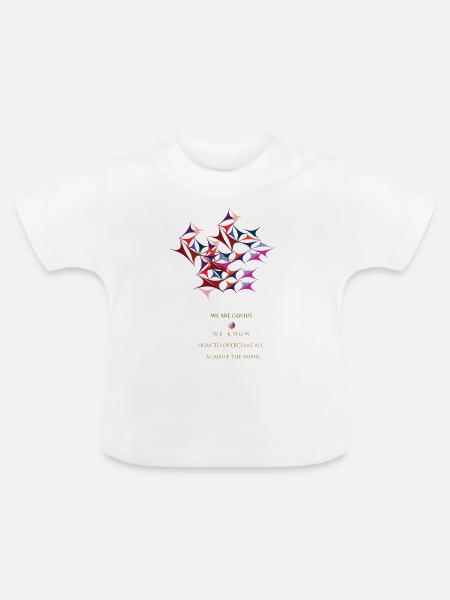 Genie - Baby Bio-T-Shirt mit Rundhals - Weiß