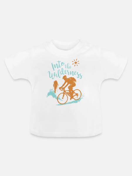 Fahrrad - Baby Bio-T-Shirt mit Rundhals - Weiß